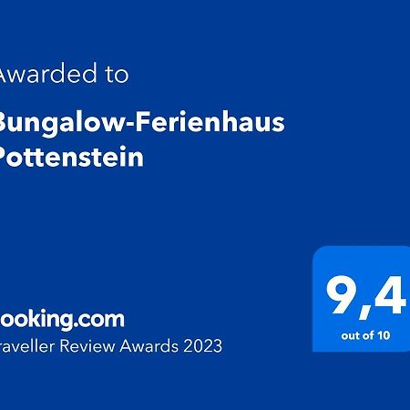 Bungalow-Ferienhaus Поттенштайн Экстерьер фото